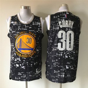 Maillot De Basket Golden State Warriors Stephen Curry 30 City Noctilucan Noir